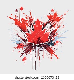 1st of July Canada Day T-Shirt Design Vector