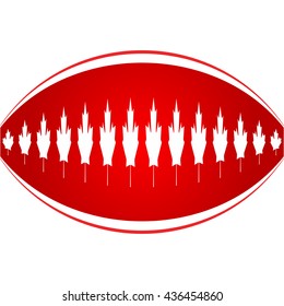 1st of July Canada Independence Day Abstract background. Canada Day Queen Day creative backdrop. Canadian Day background, banner, greeting card template. Symbol red background. Vector Illustration
