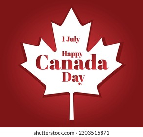 1 de julio Feliz Día de Canadá. Diseño de ilustración vectorial. Diseño de pancartas