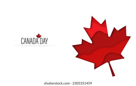 1st of July, Happy Canada Day, Vector illustration