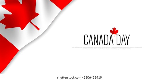 1st of July, Happy Canada Day, Vector illustration