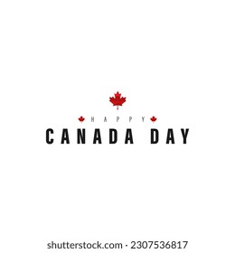 1 de julio, Feliz Día de Canadá, ilustración vectorial