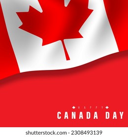1st of July, Happy Canada Day, Vector illustration