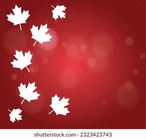 1st July Happy Canada Day. Vector illustration design. Banner design
