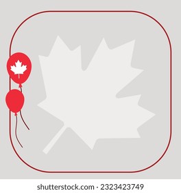 1st July Happy Canada Day. Vector illustration design. Banner design