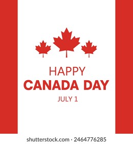 1st July independence day of Canada vector illustration. Canada Day. Eps file.