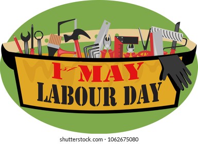 1st of May. labor Day. vector illustration