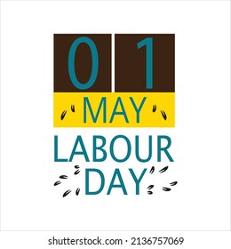 1 de mayo tipografía del día laboral , diseño de camisetas vectoriales
