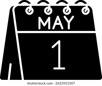 1st of May Line vector Icon Design
