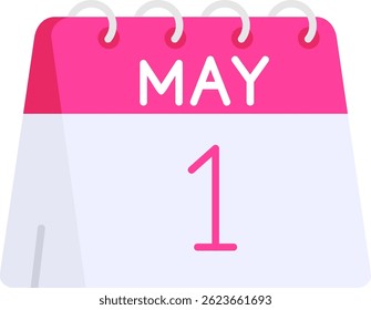 1st of May Line vector Icon Design