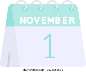 1st of November Line vector Icon Design