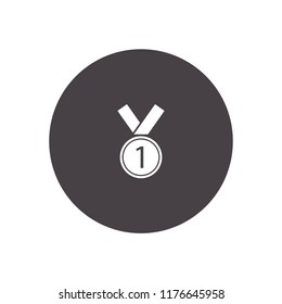 1st place medal icon vector illustration