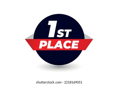 1st place number one winner label design.