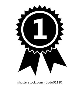 1st place ribbon vector design for web and mobile