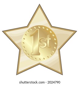 1st place star