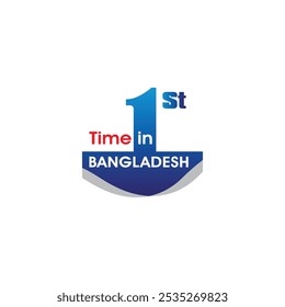 Primera vez en Bangladesh Logo Vector