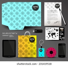 1Stationery set design, identity template
