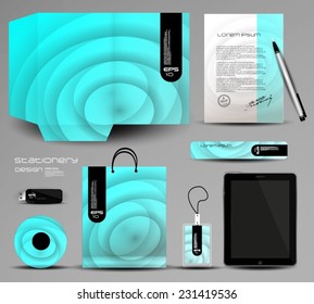 1Stationery set design, identity template