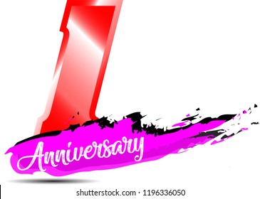 1th anniversary sign
