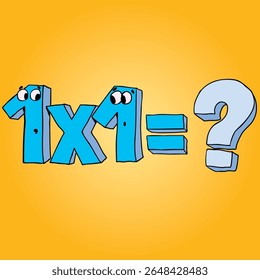 1x1 calculation with unknown result