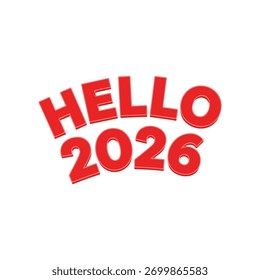 2 0 2 6 Feliz Año Nuevo Diseño de Vector 