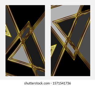 2 in 1. The background is business and unique. In dark colors with gold lines. The combination of sophistication with finance.