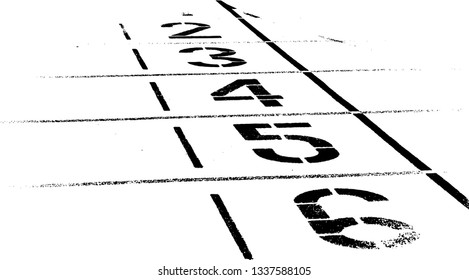 2 3 4 5 6 Black and White Vector Design