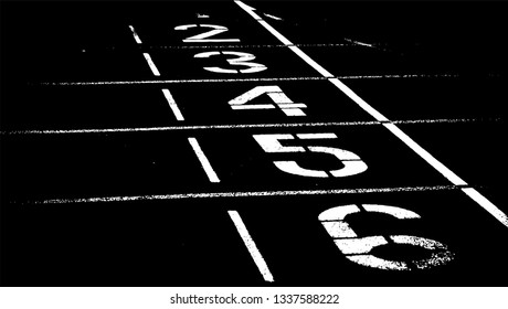2 3 4 5 6 Black and White Vector Design