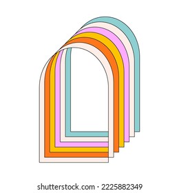 2. Abstract arch in a psychedelic style