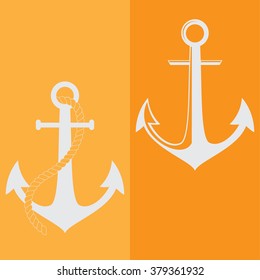 2 Anchor Icons, one with a rope and one with light