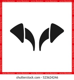 2 arrows direction signs icon. Vector illustration EPS 10.