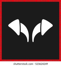 2 arrows direction signs icon. Vector illustration EPS 10.
