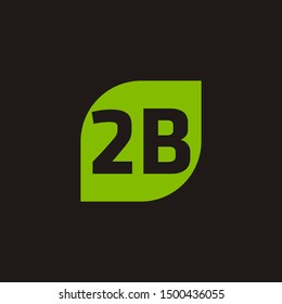 2 b leaf nature logos