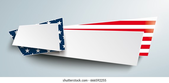 2 banners on the gray background. Eps 10 vector file.