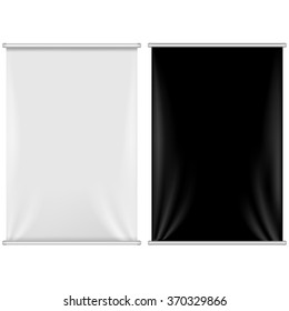 2 Banners Set With Gradient Mesh, Vector Illustration