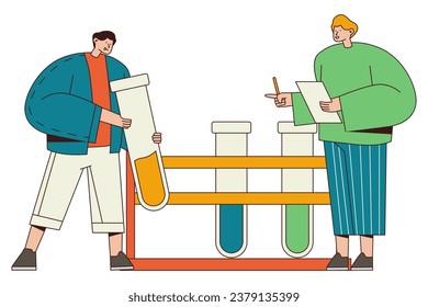 2 Boys combining chemical elements