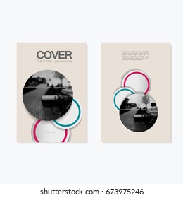 2 business vector cover. Brochure template design for presentations and better display of your ideas.
