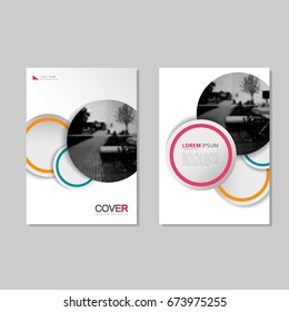 2 business vector cover. Brochure template design for presentations and better display of your ideas.