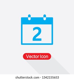 2 Calendar Icon Vector Illustration Eps10