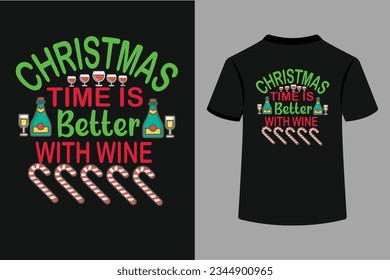 
2  2

"Capture the festive spirit with our 'Christmas Time Is Better With Wine' typography t-shirt design. This charming creation beautifully blends holiday cheer and a love for wine, making it a pe