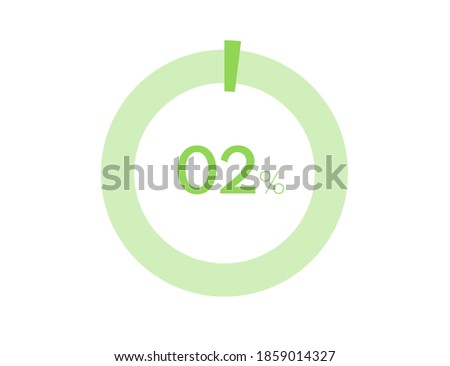 2% circle diagrams Infographics vector, 2 Percentage ready to use for web design