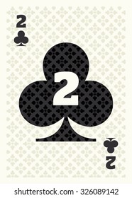 2 of Clubs Playing Card