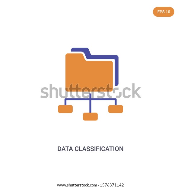 2 Color Data Classification Concept Vector Stock Vector (Royalty Free ...