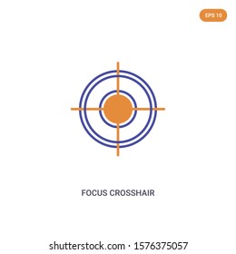 2 Color Focus Crosshair Concept Vector Stock Vector (Royalty Free ...