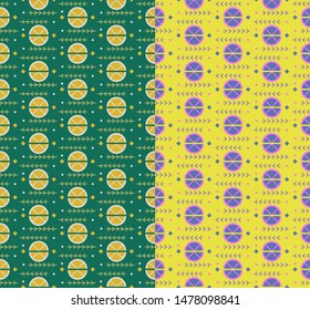 2 color geometric style seamless pattern 