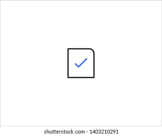 2 Color User Interface UI Icon Navigation Series for Web & Mobile Design - Approved Application, Document, Tick, Submitted, Saved