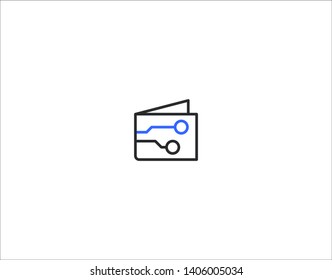 2 Color User Interface UI Icon Navigation Series for Web & Mobile Design - Digital Wallet, eWallet, Online Payment, Crypto Currency