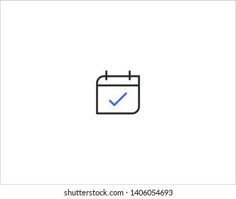 2 Color User Interface UI Icon Navigation Series for Web & Mobile Design - Approved Date, Confirmed Appointment, Save the Date, Successfully Scheduled