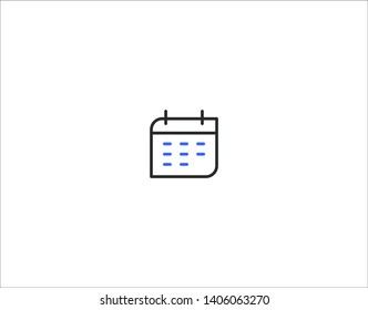 2 Color User Interface UI Icon Navigation Series for Web & Mobile Design - Calendar, Appointment, Reminder, Alert