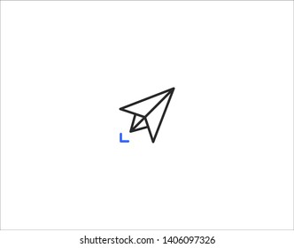 2 Color User Interface UI Icon Navigation Series for Web & Mobile Design - Express Delivery, Fly, Send, Message